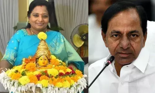 Governor Tamilisai Soundararajan and CM KCR