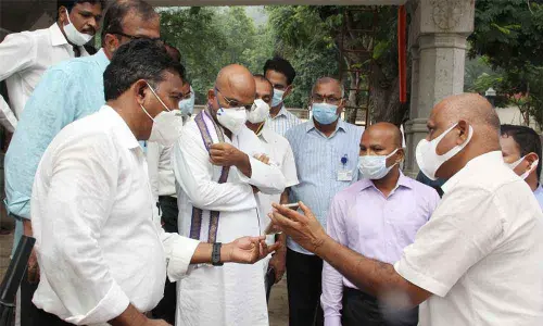 TTD EO Dr KS Jawahar Reddy on Tuesday inspected Gomandiram located at Alipiri ahead of CM’s visit. Jagan will formally inaugurate the Gomandiram on October 11.