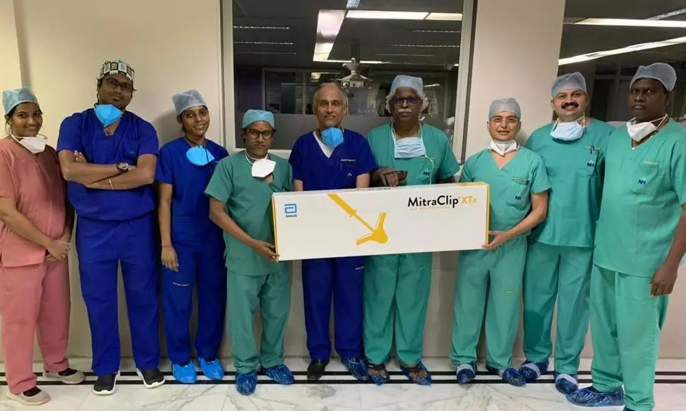 Narayana Health City performs first MitraClip on 54-yr-old