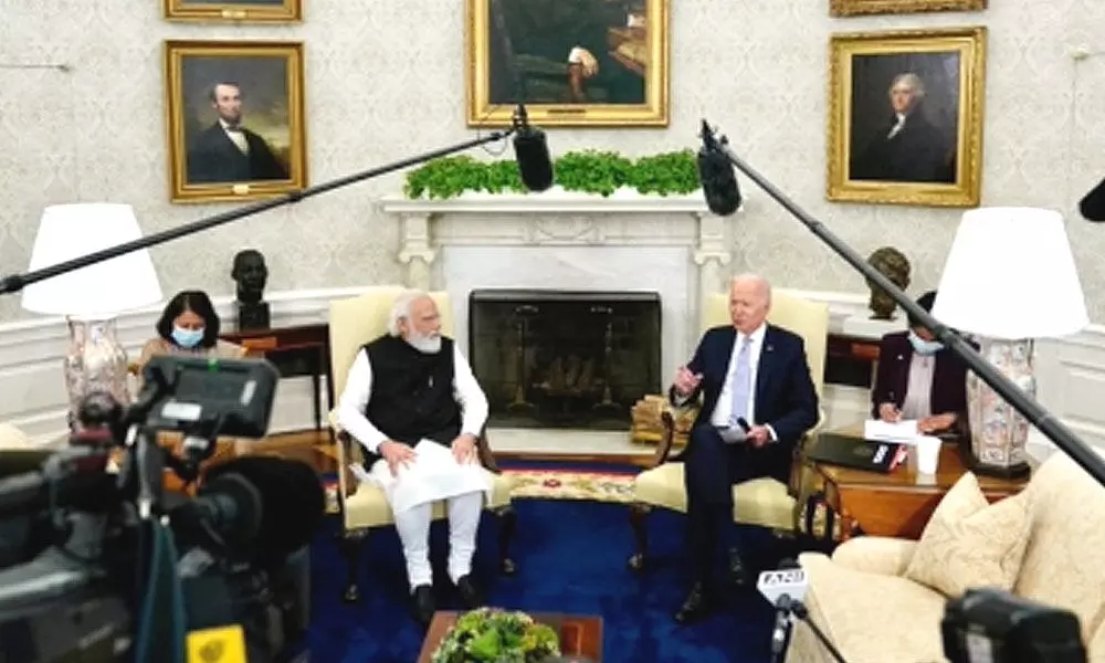 Indian Prime Minister Narendra Modi and US President Joe Biden and their Quad summit