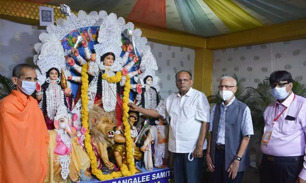 CS Somesh Kumar inaugurates HBS Durga Puja