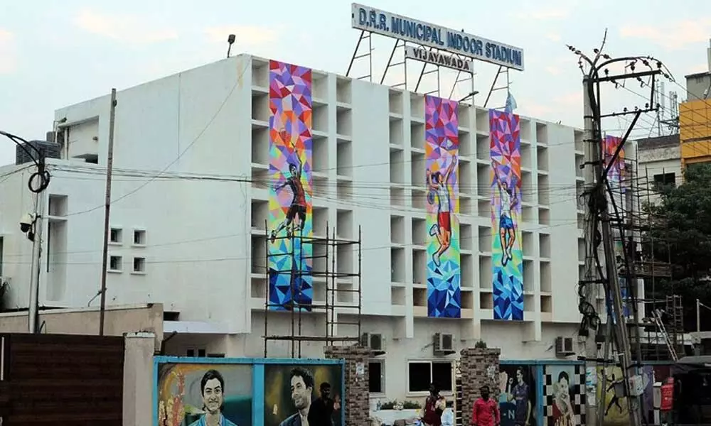 Dandamudi Rajagopala Rao Indoor Stadium in Vijayawada	Photo: Ch Venkata Mastan