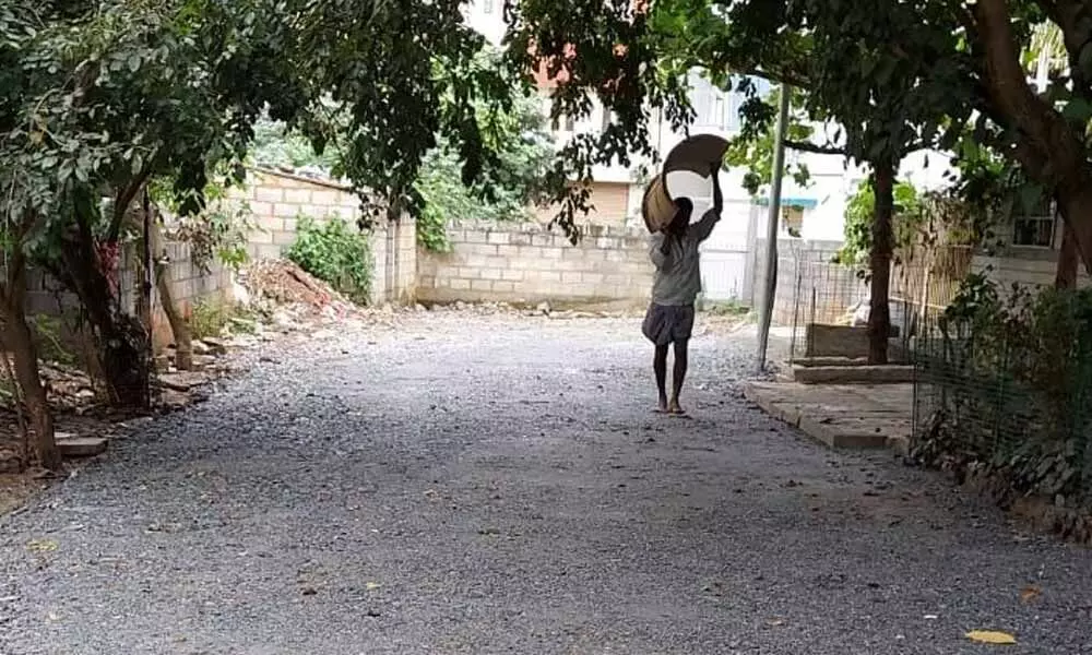 Citizens spend own money to have damaged road repaired in Bengaluru city