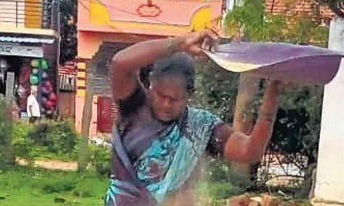 Girl From Karnataka Find Worms In The Foodgrain Provided In Mid Day Meal