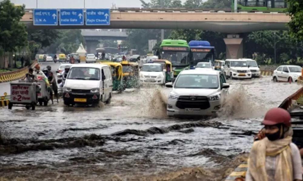 Several parts of Delhi and its adjoining areas witnessed waterlogging on Monday morning after overnight rainfall.