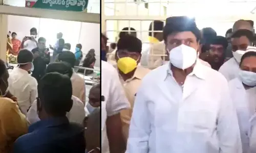 Hindupur MLA Balakrishna conducted a surprise inspection at Hindupur Government Hospital in Anantapur district.