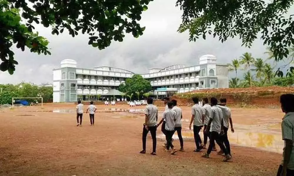 Students at Chennamangallur Higher Secondary School at in Kozhikode. (Photo| EPS)