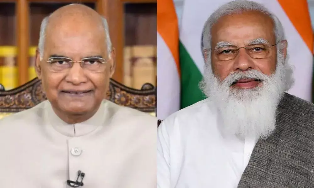 President Ram Nath Kovind and PM Narendra Modi