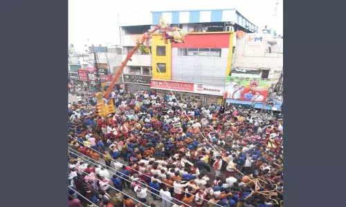 Sirimanu procession being carried out in Vizianagaram on Tuesday