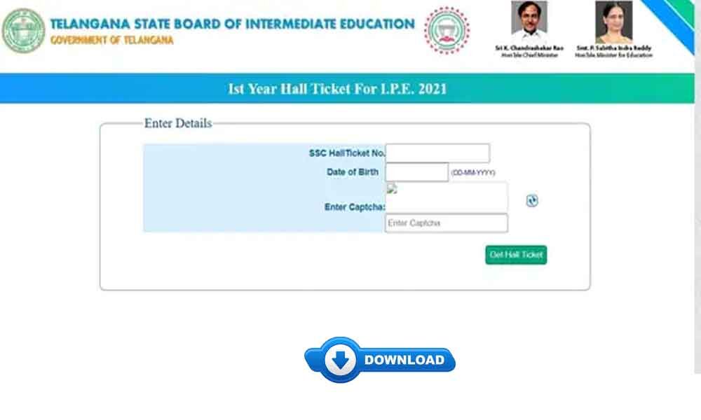 Telangana inter exam 2021 first year hall tickets released, download now