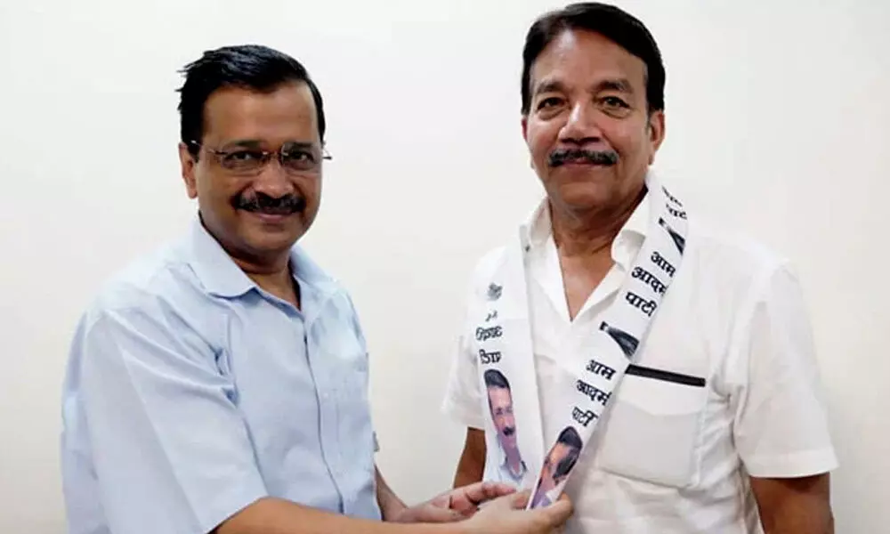 Former Goa Deputy Chief Minister Dayanand Narvekar joined the Aam Aadmi Party