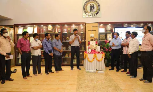 SCCL celebrating Valmiki birth anniversary in Hyderabad on Wednesday