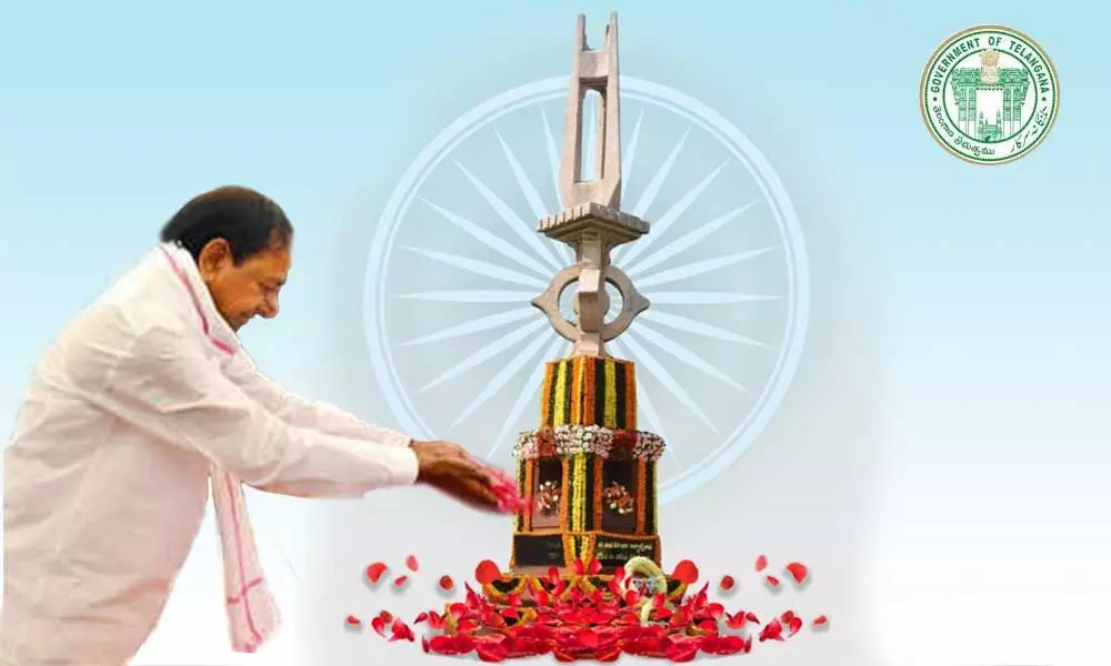 CM KCR pays tributes to police martyrs