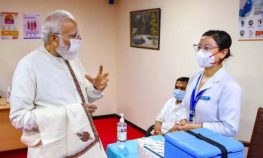 Narendra Modi on Thursday said that the 100 crore vaccination milestone belongs to India and its citizens.