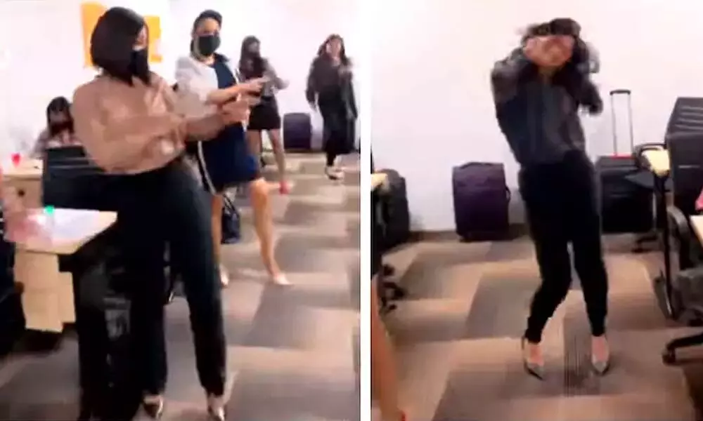 Trending Video Of Air Hostesses Dancing Collectively