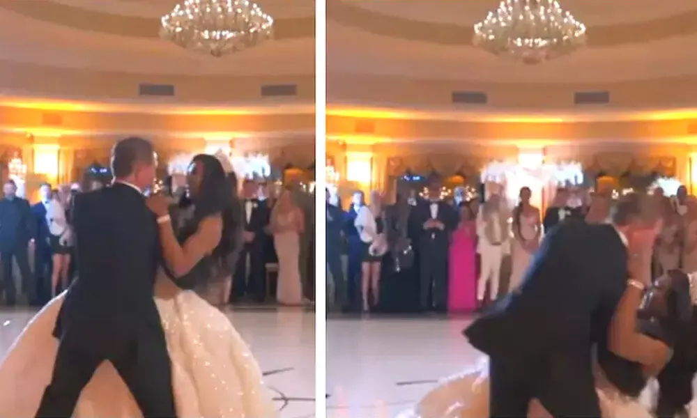 A trending video featuring an incident occurred during a couples wedding