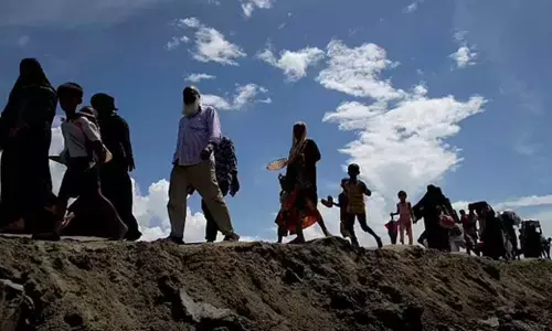 Rohingya Muslims have fled in unprecedented numbers into Bangladesh in 2017 in the wake of a Myanmar military crackdown. (Representational Photo | AP)