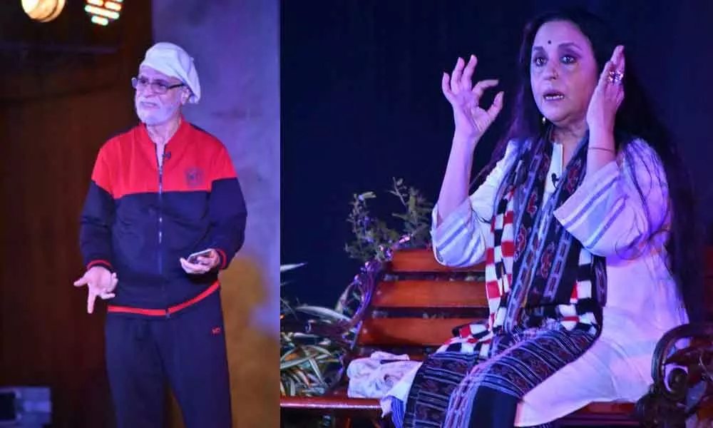 K K Raina and Ila Arun in Ye Raaste Hain Pyaar Ke on Day 2 of Qadir Ali Baig Theatre Festival