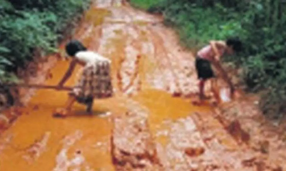 Visual of kids repairing road goes viral