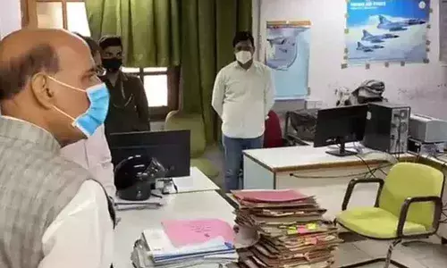 Rajnath Singh conducts surprise inspection of Defence Ministry offices