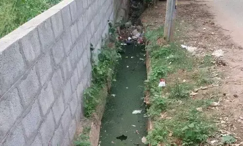 Junnasandra stinks of sewage, four months a year