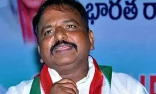 PCC  president Sake  Sailajanath conducting the election campaign in Badvel on Monday.