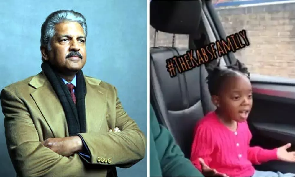 Anand Mahindra shared a clip of the girl singing along to hit English songs.