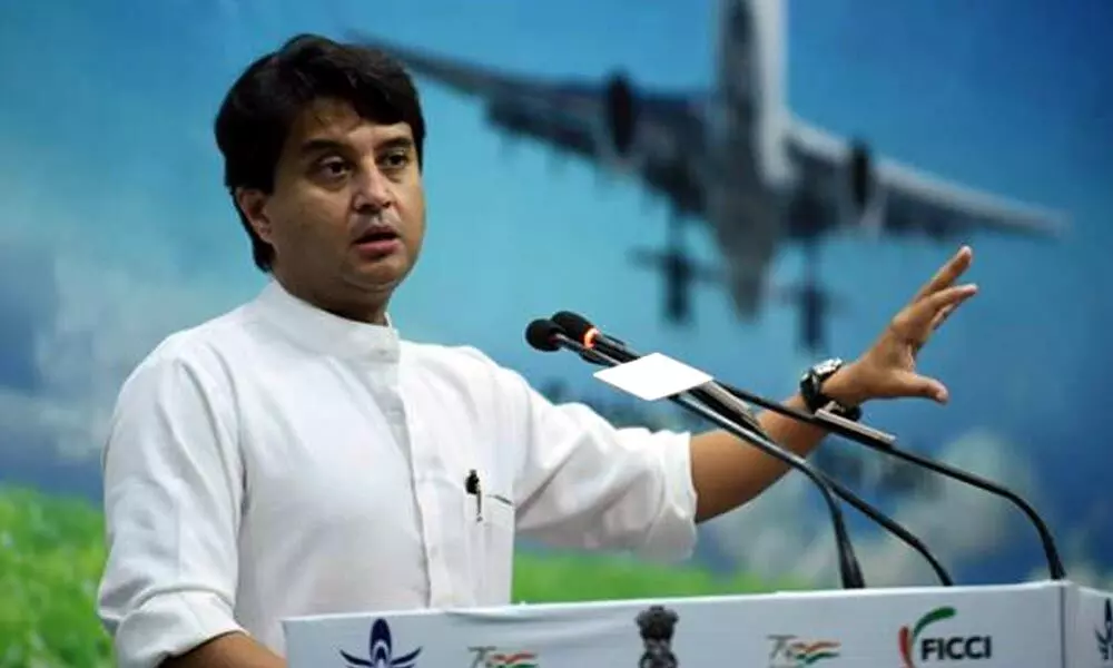 Union Civil Aviation Minister Jyotiraditya M Scindia