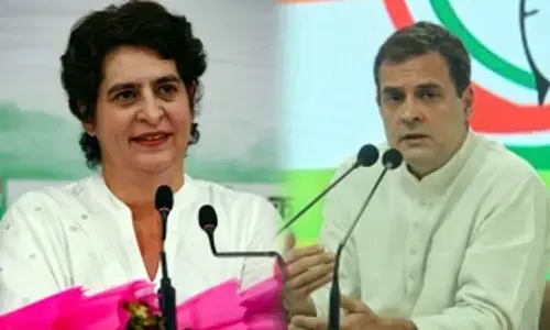 Priyanka Gandhi Vadra and Rahul Gandhi