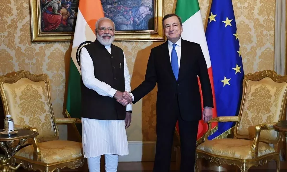Climate change, Afghanistan dominate Modis meeting with Italian PM