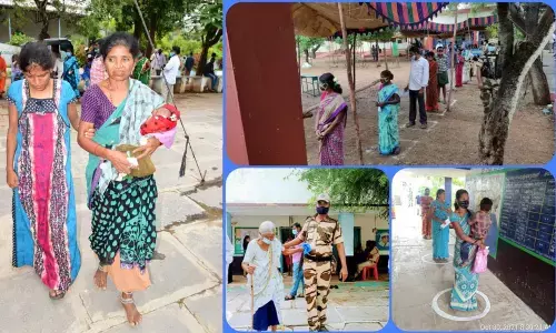 Over 20 per cent voters have cast their votes in the first four hours in the by-election to the Badvel Assembly