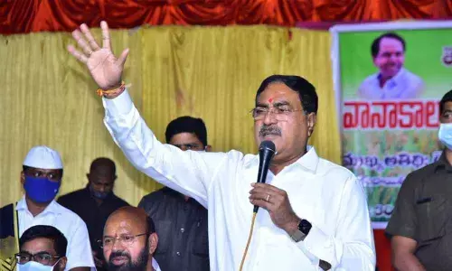 Minister for Panchayat Raj Errabelli Dayakar Rao