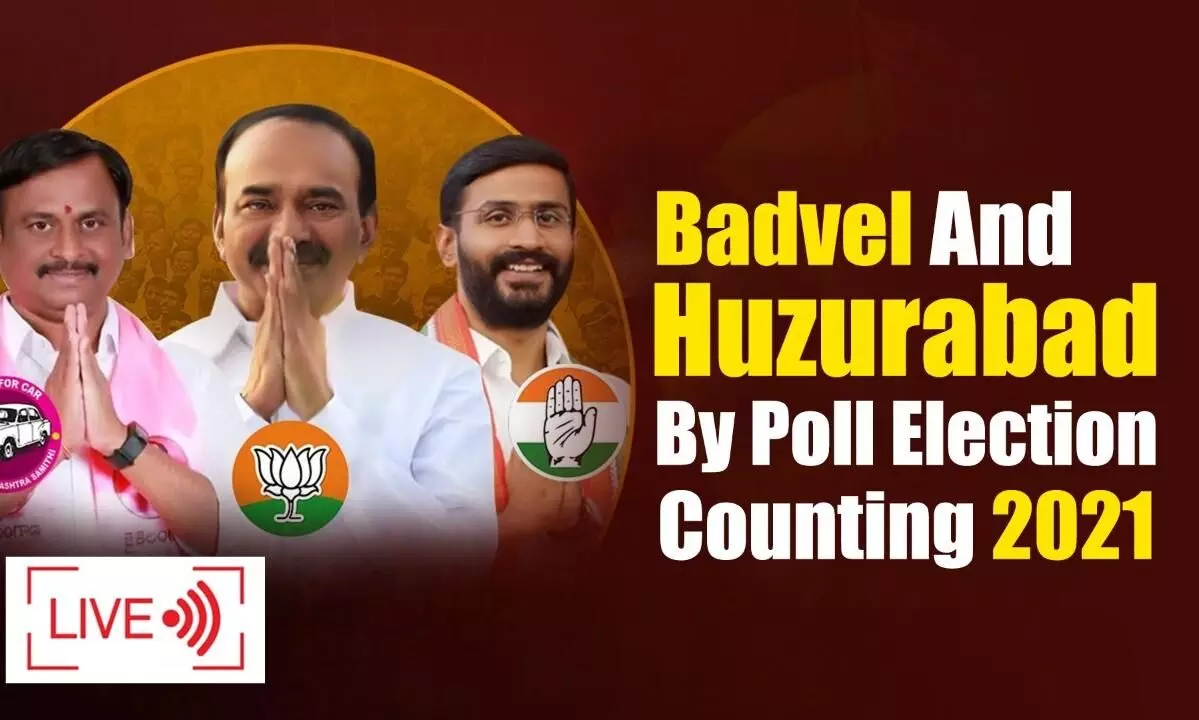 Badvel and Huzurabad by-election results: Counting of votes to begin