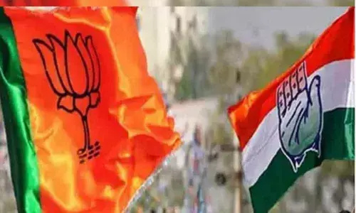 BJP, Congress leading on 1 seat each