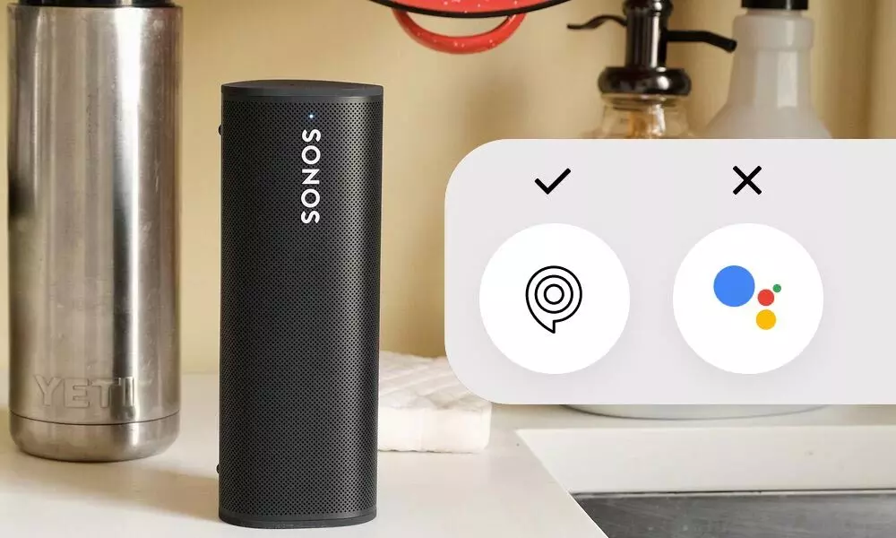 The voice assistant can along with Alexa, but not Assistant