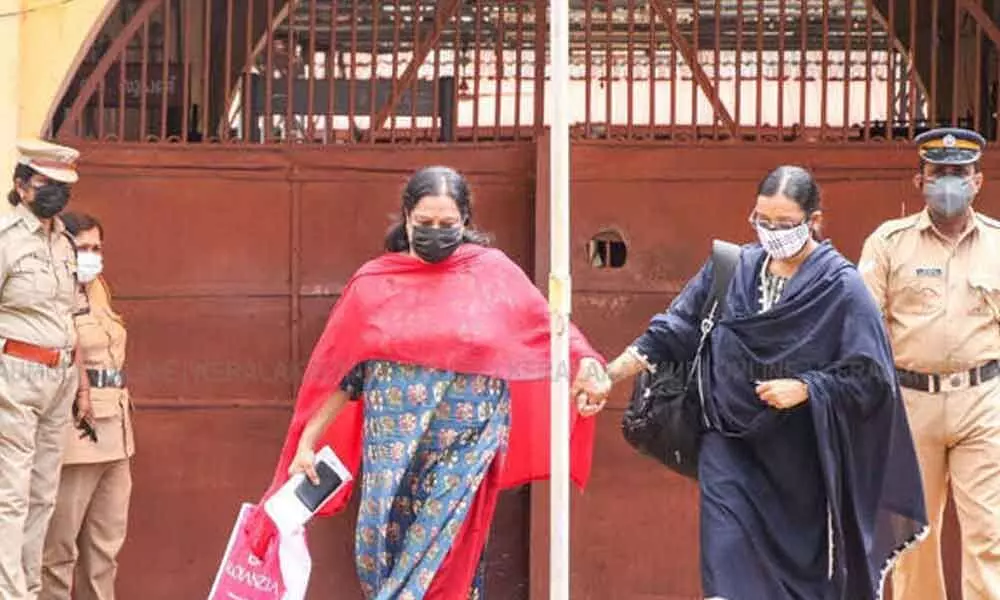 Swapna Suresh walks out of jail