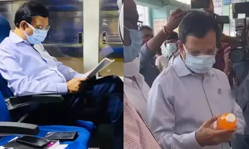 Telangana State Road Transport Corporation (TSRTC) managing director VC Sajjanar made a surprise visit to Nalgonda