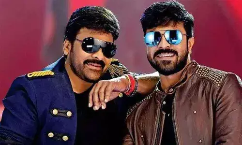 Chiranjeevi and Ram Charan