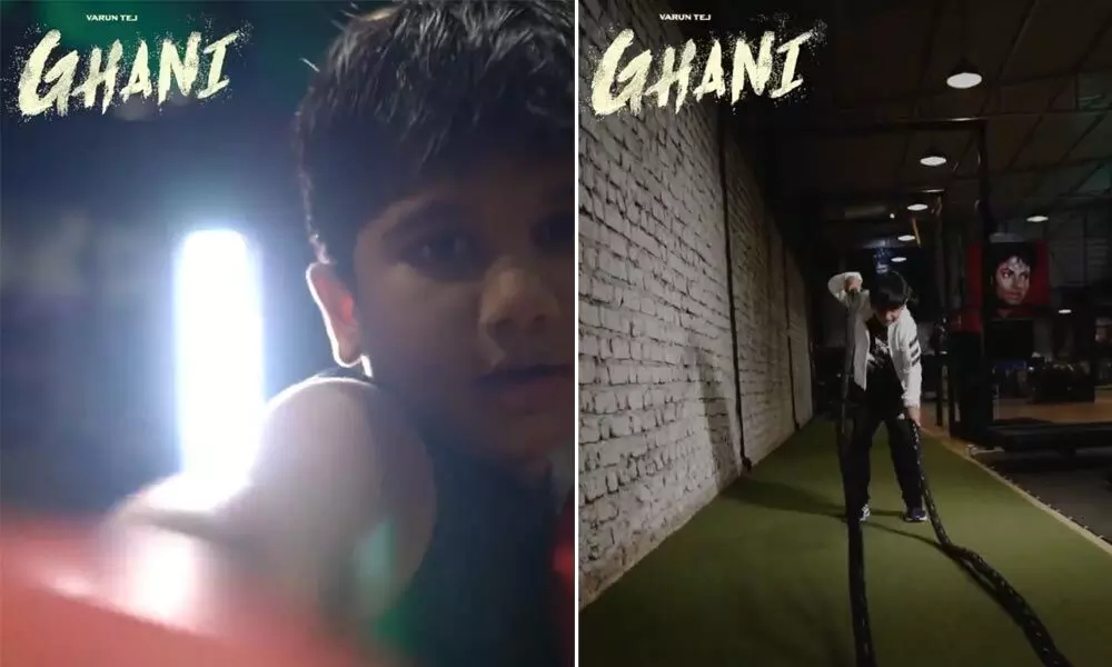 Allu Arjun shared an awesome video of his son Ayaan mimicking Varun Tej from the Ghani movie!