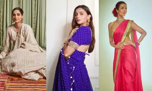 B-town celebrities left no stone unturned with their festive looks