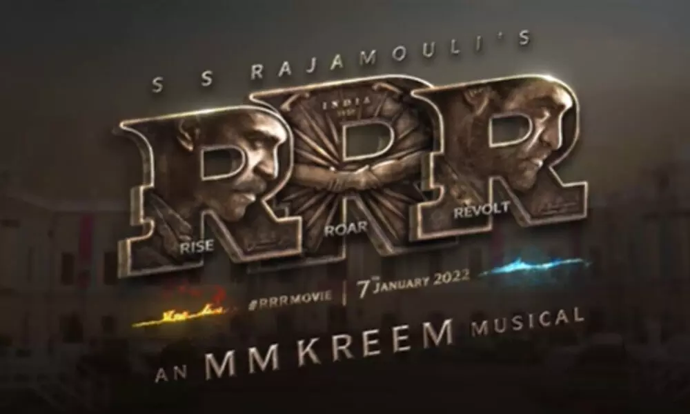 SS Rajamouli Announces RRR Movie Title Logo And Motion Poster Will Be Out  Tomorrow