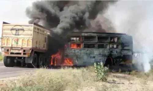 Twelve dead in bus-trolley collision in Rajasthans Barmer