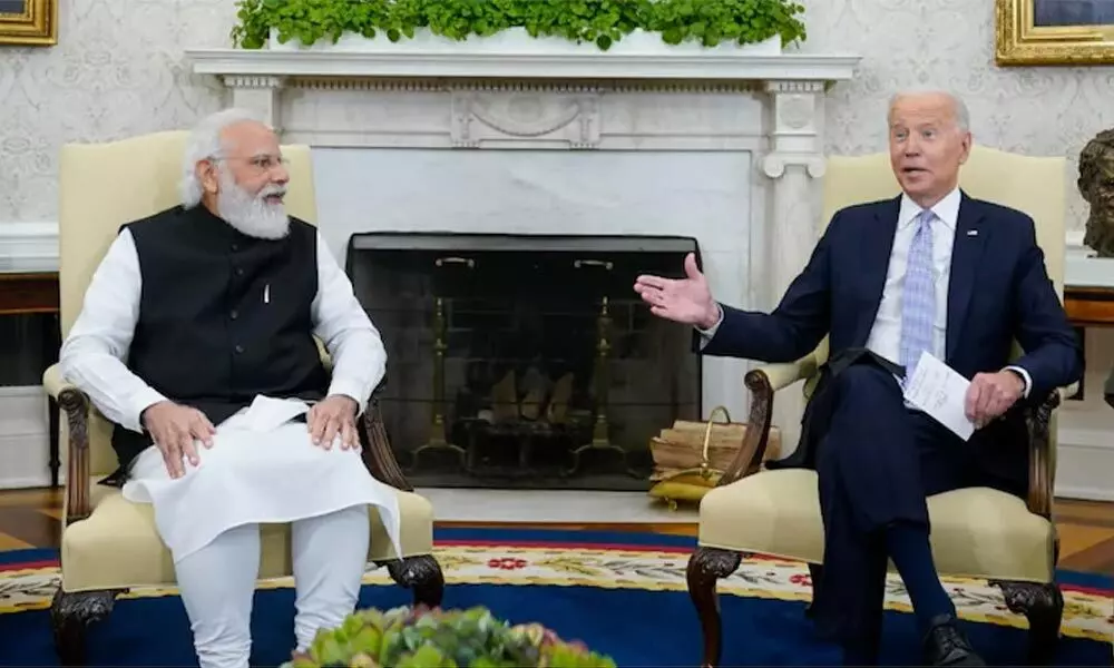 Indian Prime Minister Narendra Modi and President Joe Biden