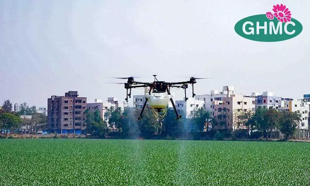 GHMC using drones for spraying to check mosquito menace