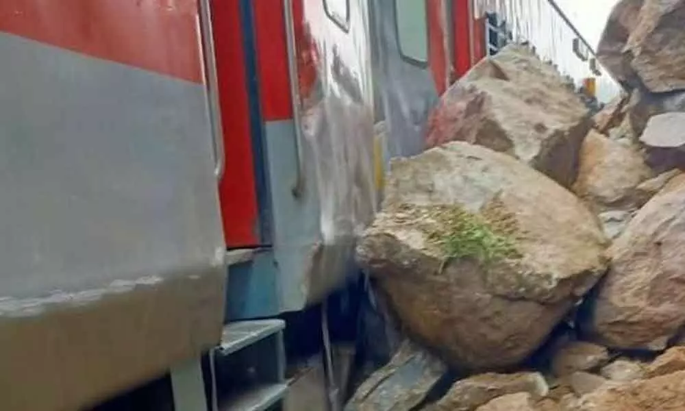 The derailment occurred near Muthampatty around 3.50 a.m on November 12, 2021, after the heavy rains of the past few days triggering the boulders to crash on the tracks.