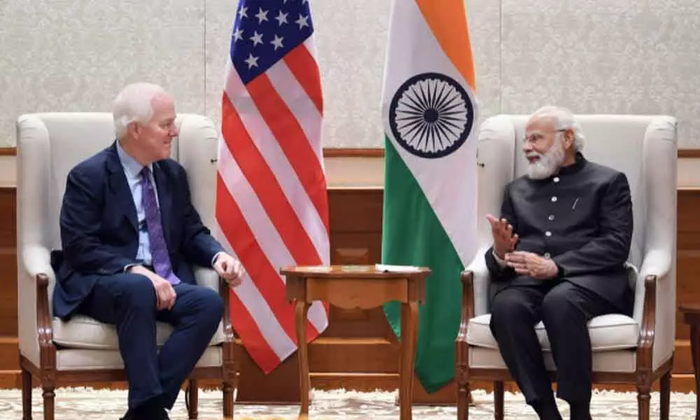Prime Minister Narendra Modi meeting with the United States Congressional Delegation, in New Delhi on Saturday