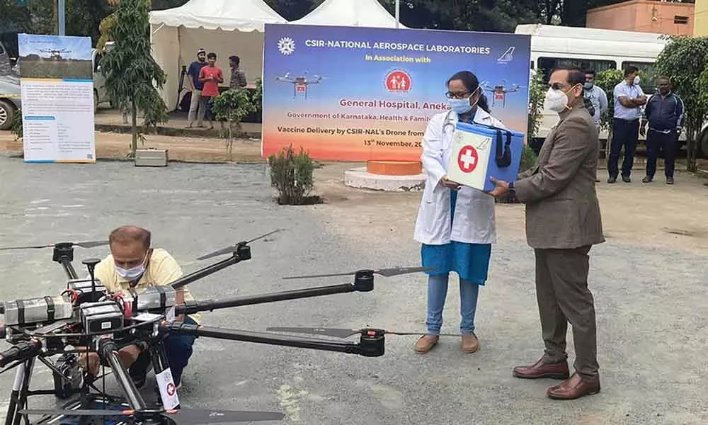 NALs drone delivers Covid vaccine at remote Karnataka village
