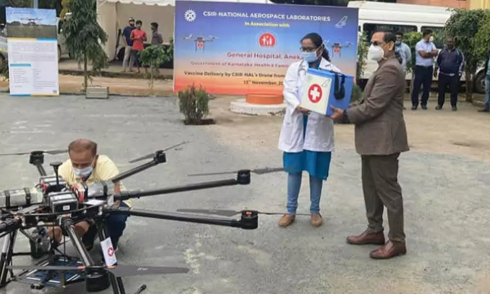 NAL’s drone delivers Covid vax at remote Karnataka village
