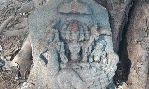 Vishwakarma statue found in Kurnapalli village
