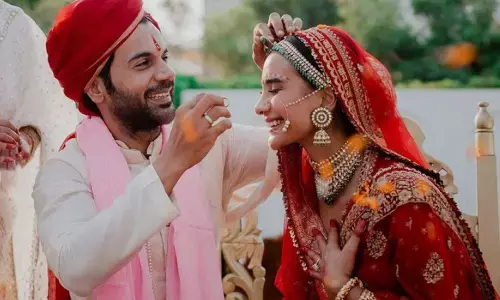Rajkummar Rao and Patralekhaa got hitched today at Chandigarh amid close family members!